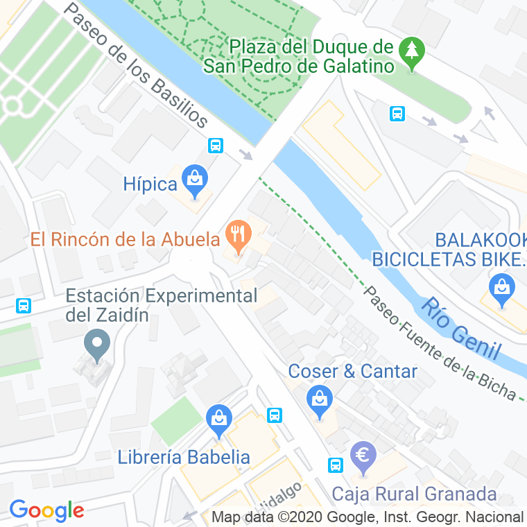 Código Postal calle Corralon De Ganivet en Granada