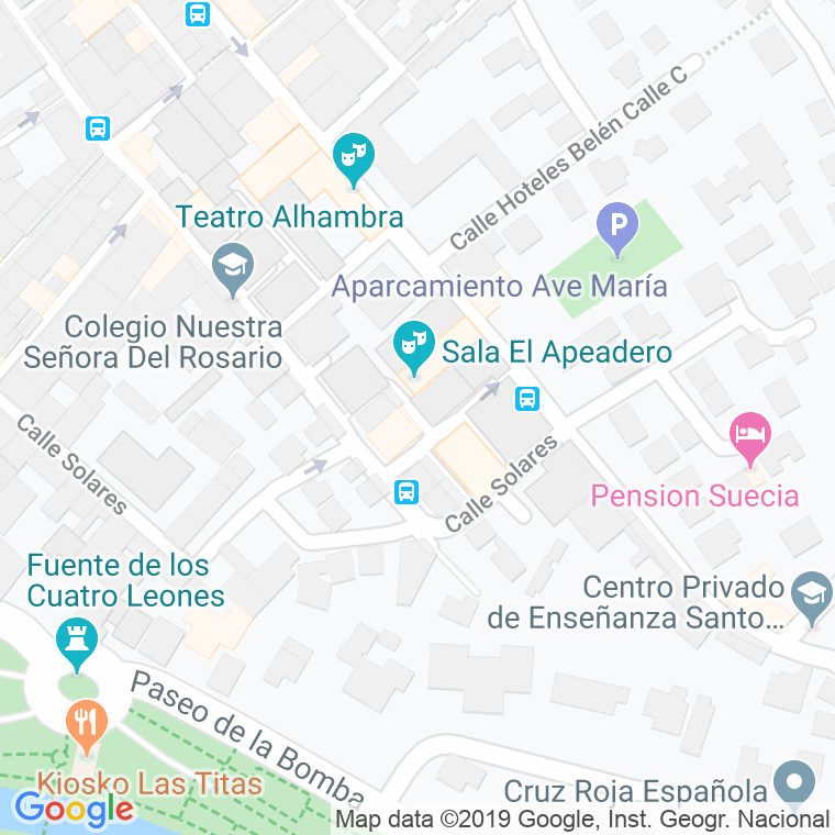 Código Postal calle Ave Maria en Granada