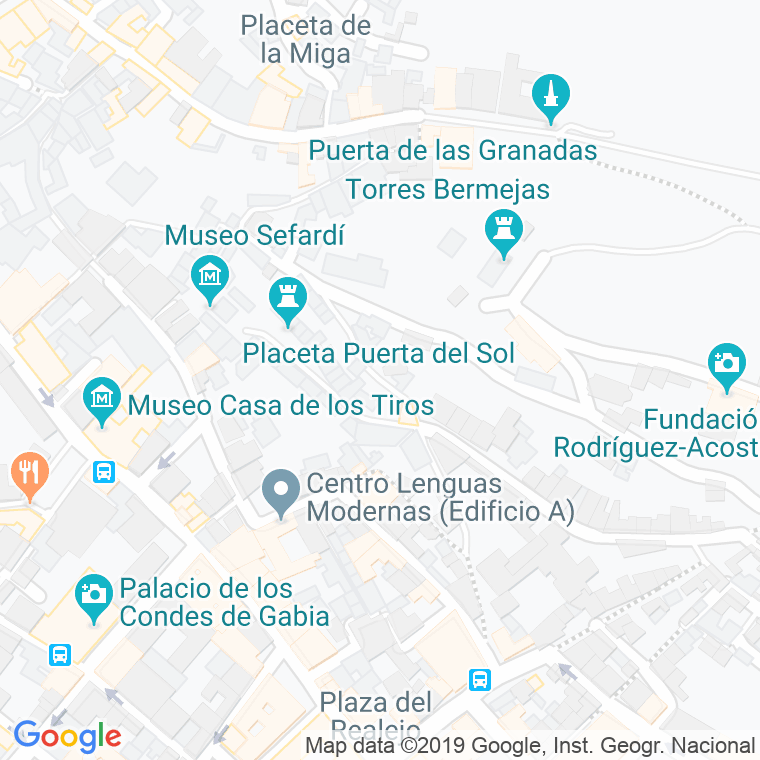 Código Postal calle Azacayuela Alta en Granada