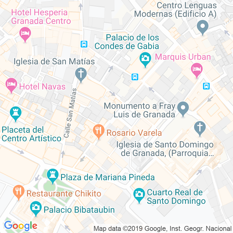 Código Postal calle Carlos Cano, plaza en Granada