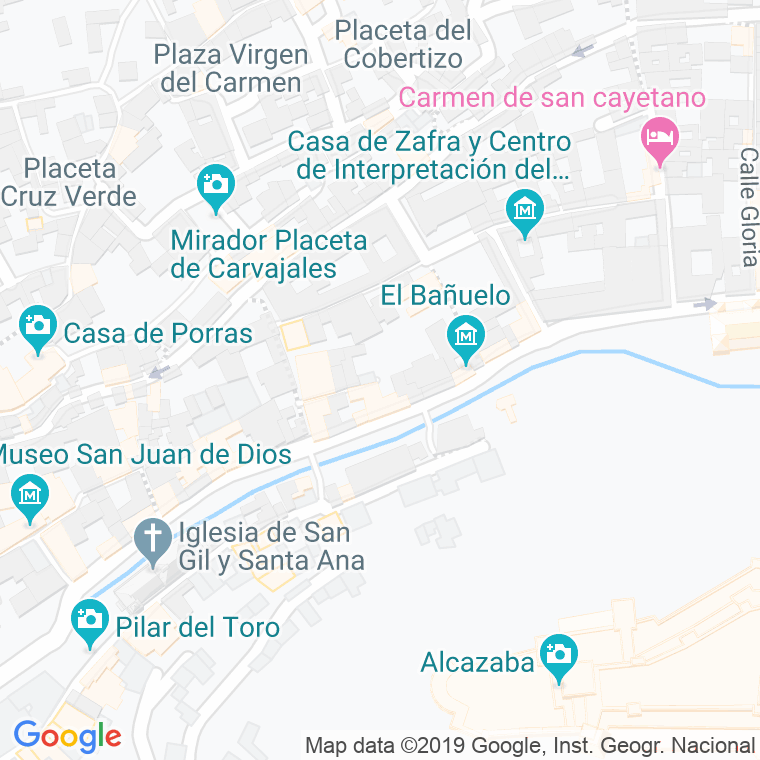 Código Postal calle Cobertizo De Mendez en Granada