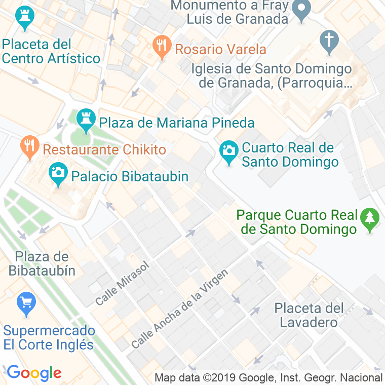 Código Postal calle Enriqueta Lozano en Granada