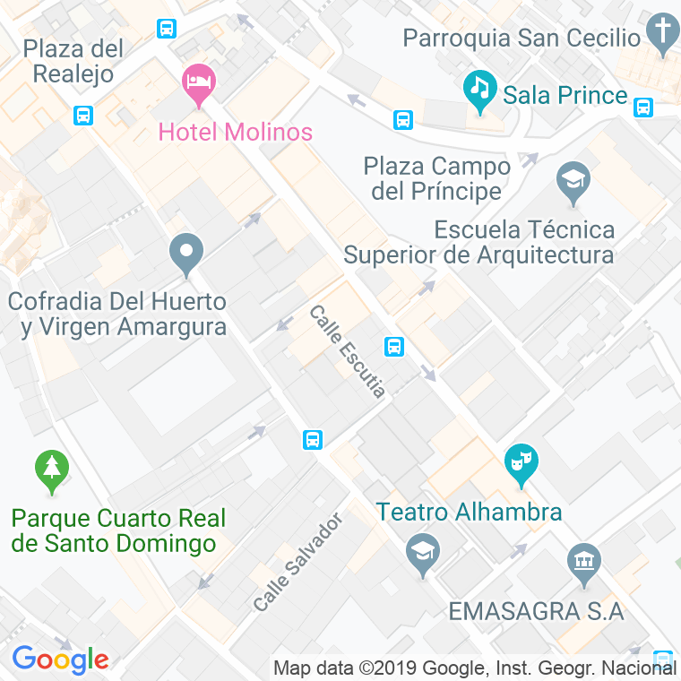 Código Postal calle Escutia en Granada
