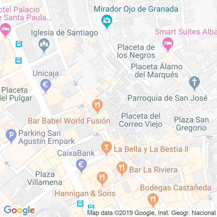 Código Postal calle Aguirre en Granada