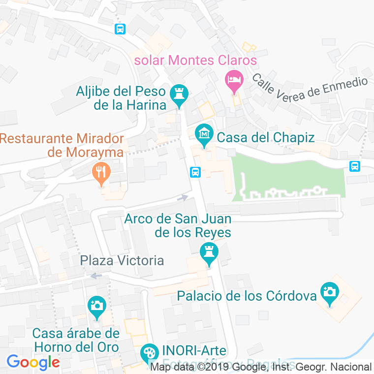 Código Postal calle Ancha De La Victoria en Granada