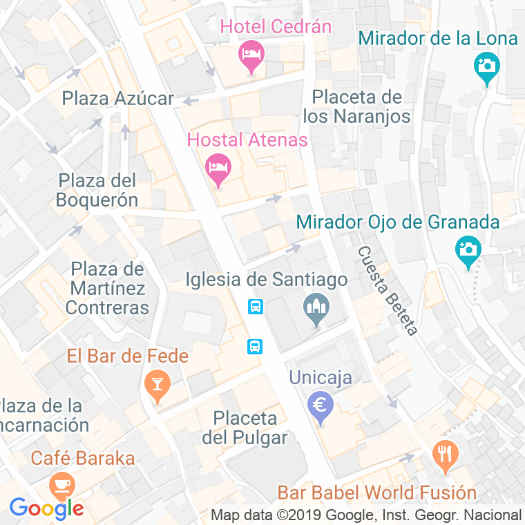 Código Postal calle Arteaga en Granada