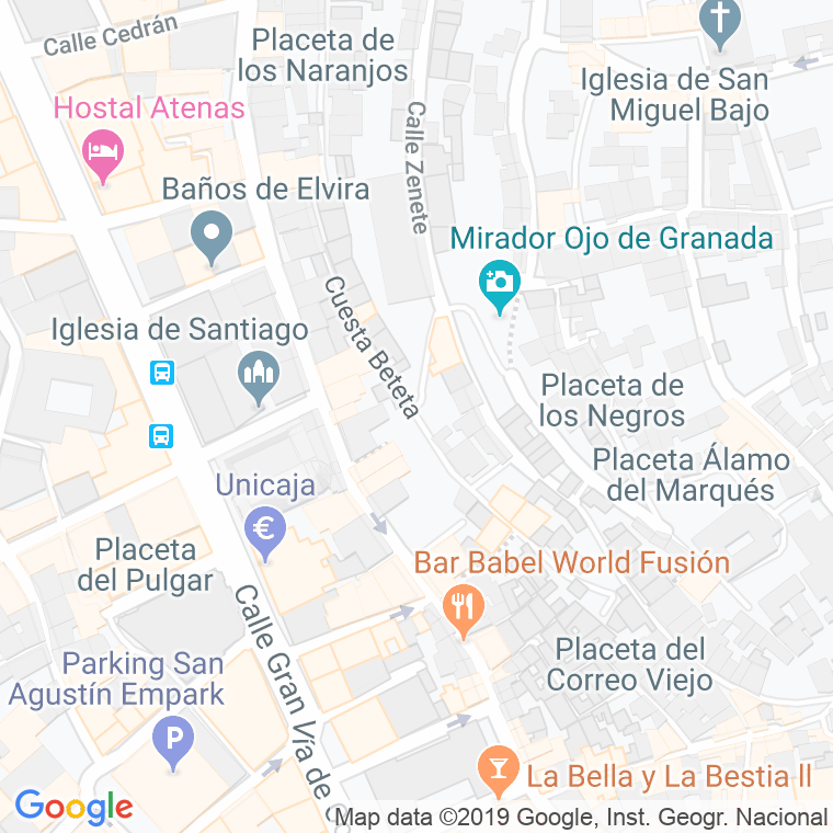 Código Postal calle Beteta en Granada