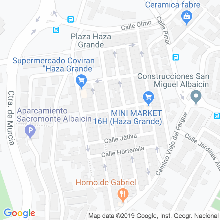 Código Postal calle Bidasoa en Granada
