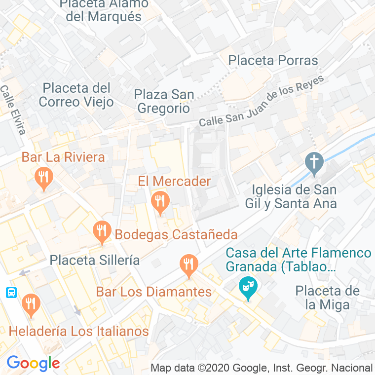 Código Postal calle Carcel Alta en Granada