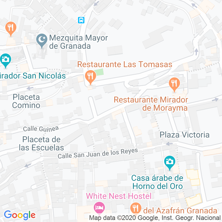 Código Postal calle Careillos De San Agustin en Granada