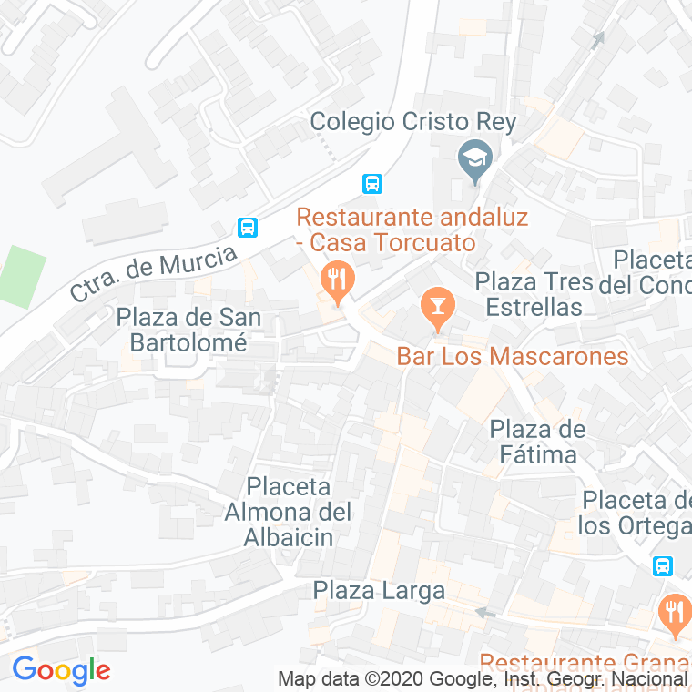 Código Postal calle Carniceros en Granada
