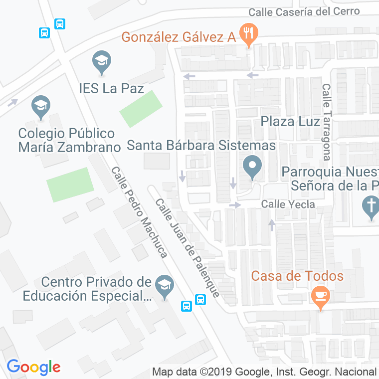 Código Postal calle Andres De Narvaez en Granada