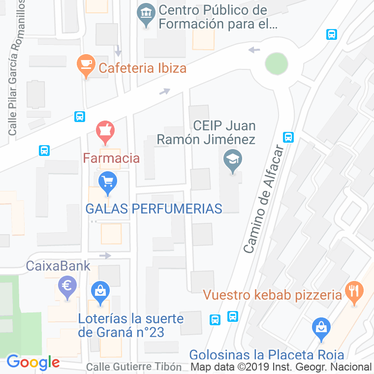 Código Postal calle Diego De Rivera en Granada