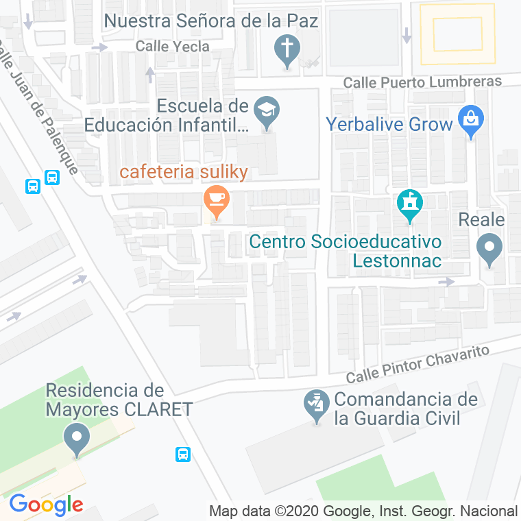 Código Postal calle Jose De Mora en Granada