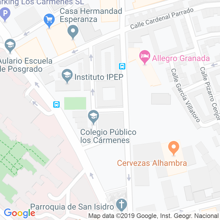 Código Postal calle Acosta Inglot en Granada