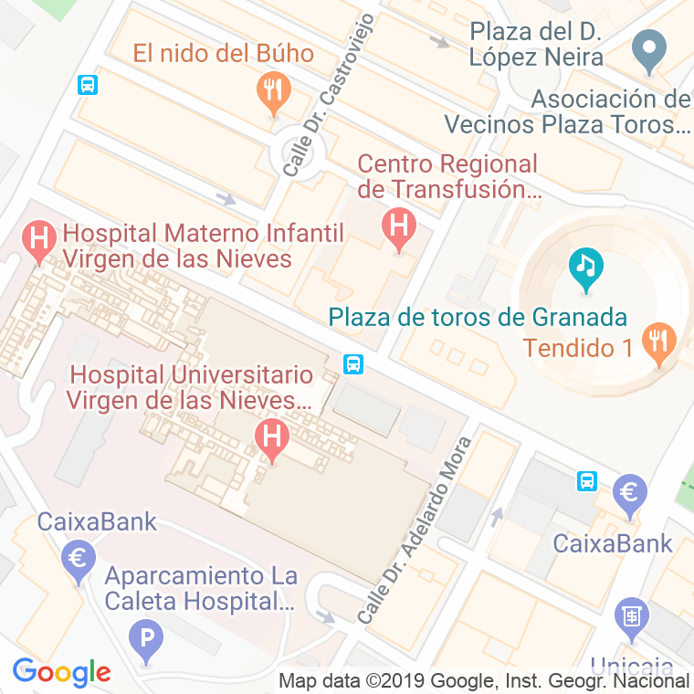 Código Postal calle Doctor Azpitarte en Granada