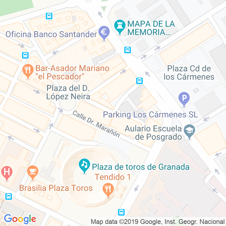 Código Postal calle Doctor Blasco Reta en Granada