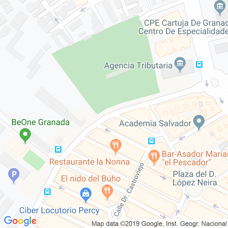 Código Postal calle Doctor Enrique Hernandez en Granada