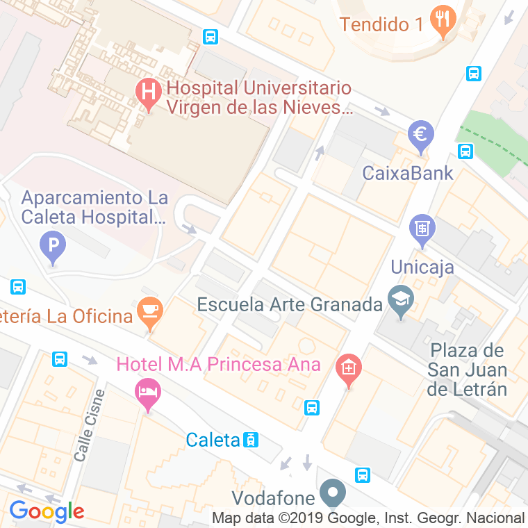 Código Postal calle Isaac Albeniz en Granada