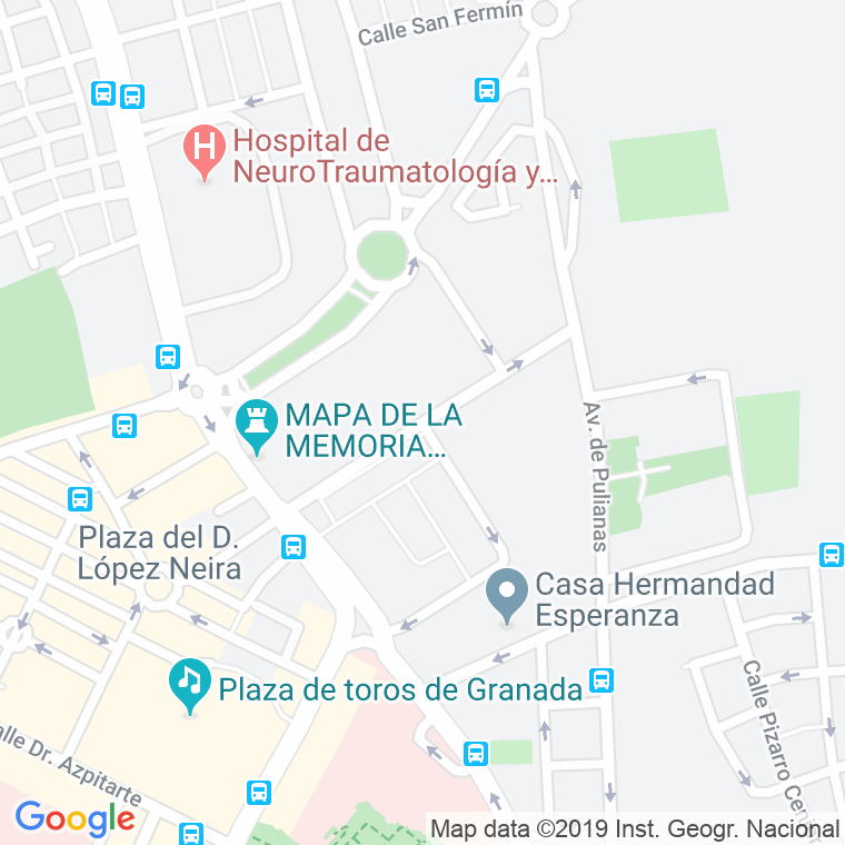 Código Postal calle Concepcion Arenal   (Impares Del 7 Al Final) en Granada