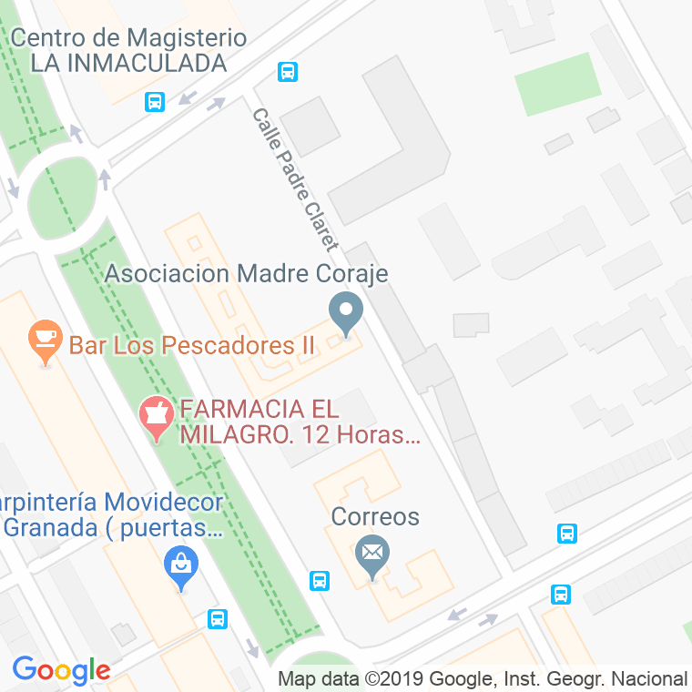 Código Postal calle Maria Josefa Recio, plaza en Granada