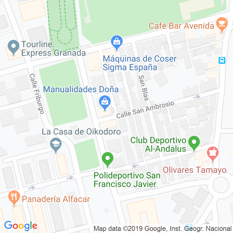 Código Postal calle San Federico en Granada