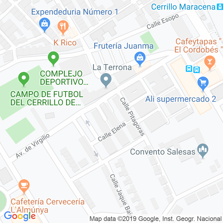 Código Postal calle Artemisa en Granada