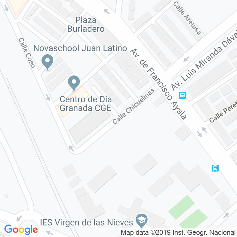 Código Postal calle Chicuelinas en Granada