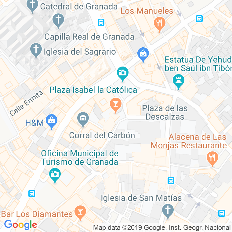 Código Postal calle Granero en Granada