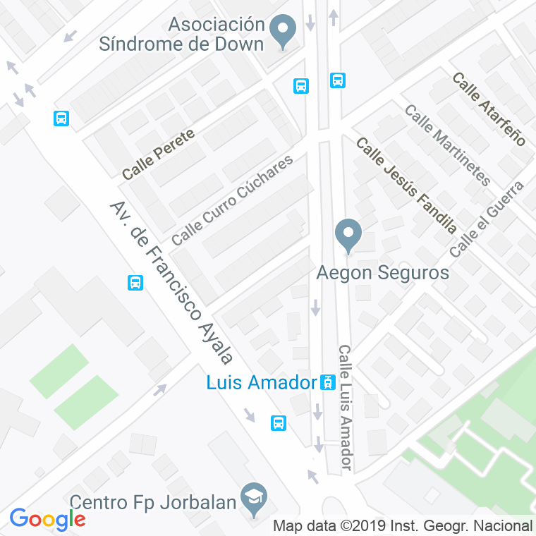 Código Postal calle Joaquin Garcia en Granada