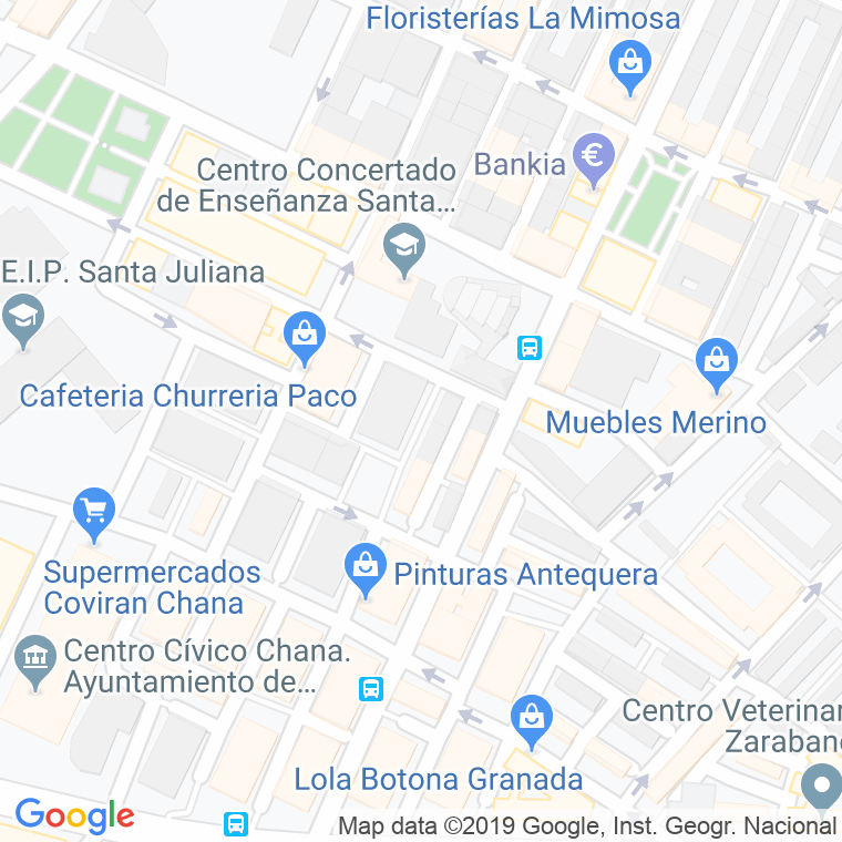 Código Postal calle Alianza, plaza en Granada