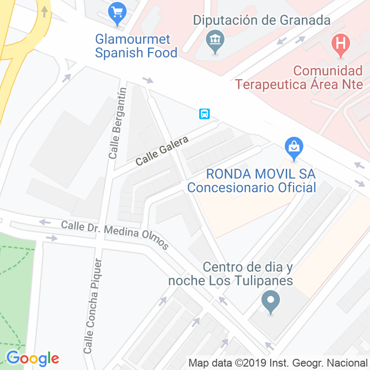 Código Postal calle Carabela en Granada