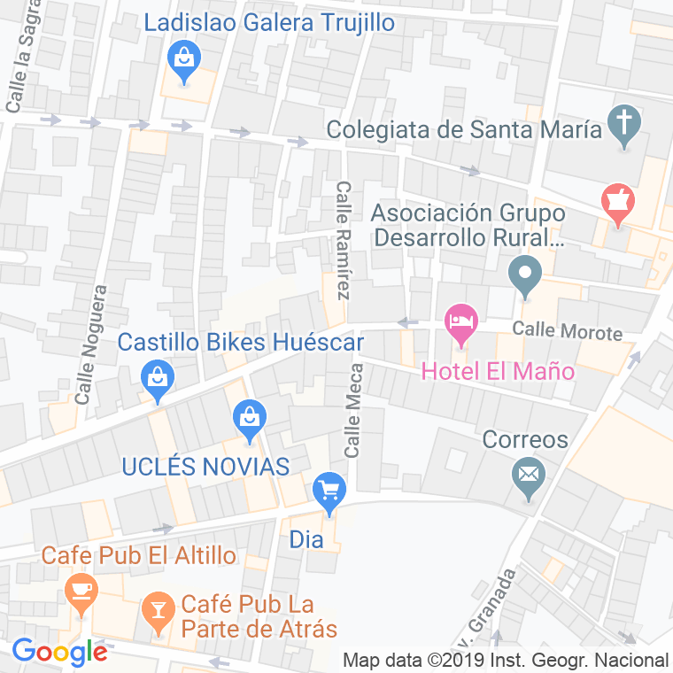 Código Postal calle Huescar en Granada