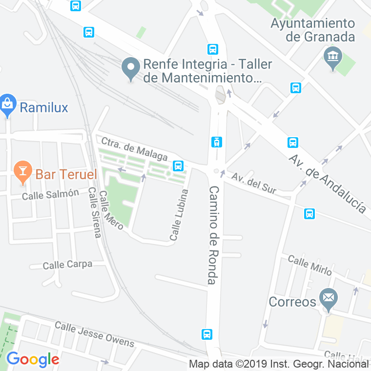 Código Postal calle Lubina en Granada