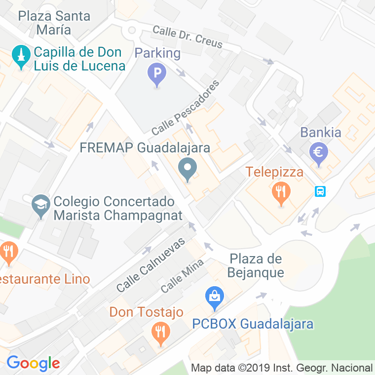 Código Postal calle Doctor Santiago Ramon Y Cajal, avenida en Guadalajara