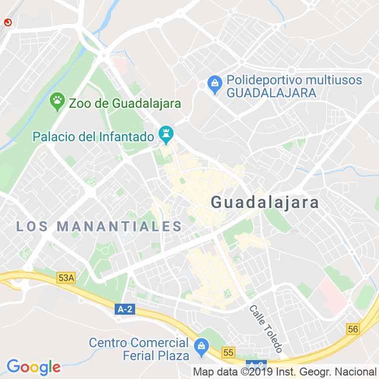 Código Postal calle Periodista Luis Cordavias en Guadalajara