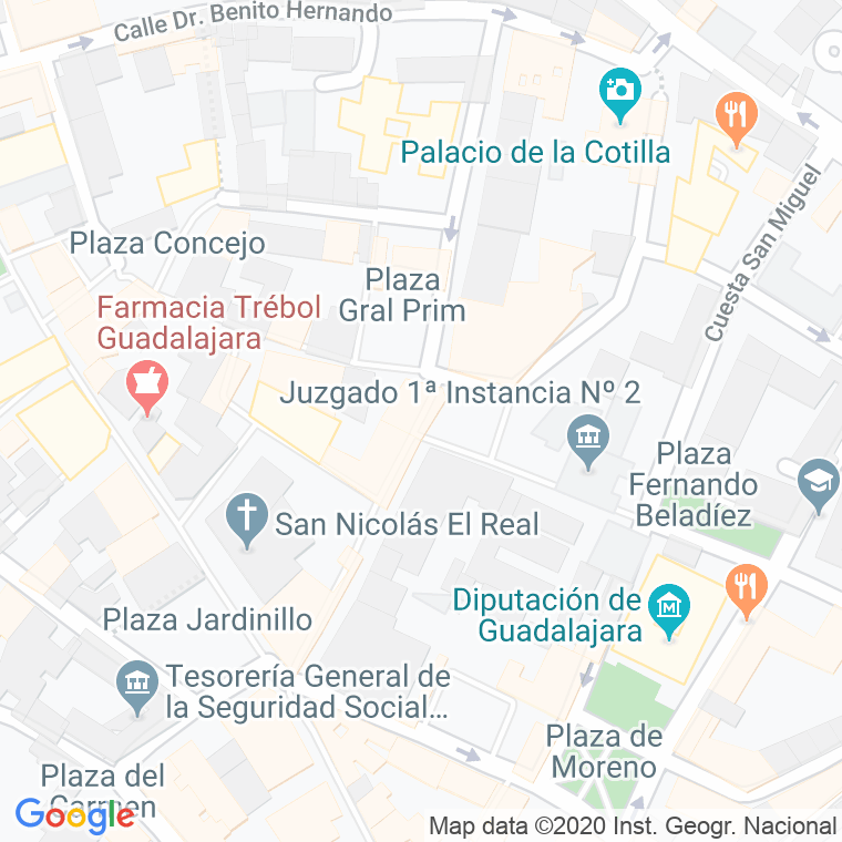 Código Postal calle San Esteban en Guadalajara