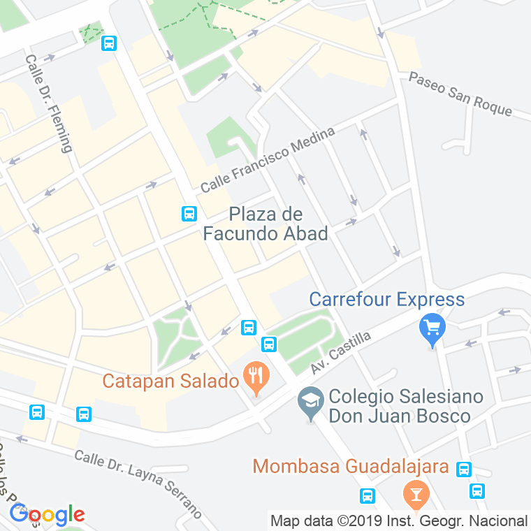 Código Postal calle Alonso Nuñez De Reinoso en Guadalajara