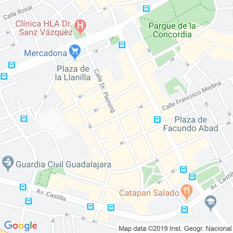 Código Postal calle Doctor Fleming   (Impares Del 21 Al Final)  (Pares Del 18 Al Final) en Guadalajara