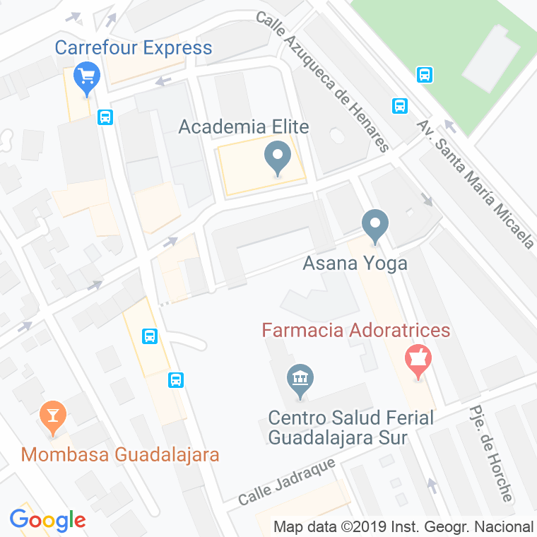Código Postal calle Peral en Guadalajara