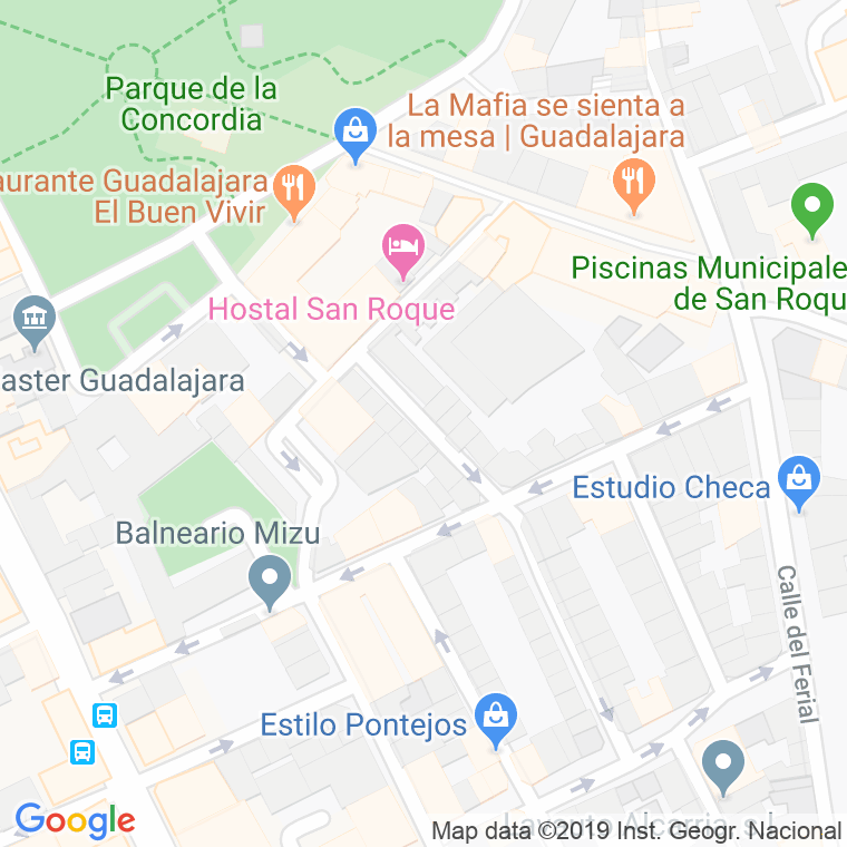 Código Postal calle Santa Maria De La Cabeza en Guadalajara