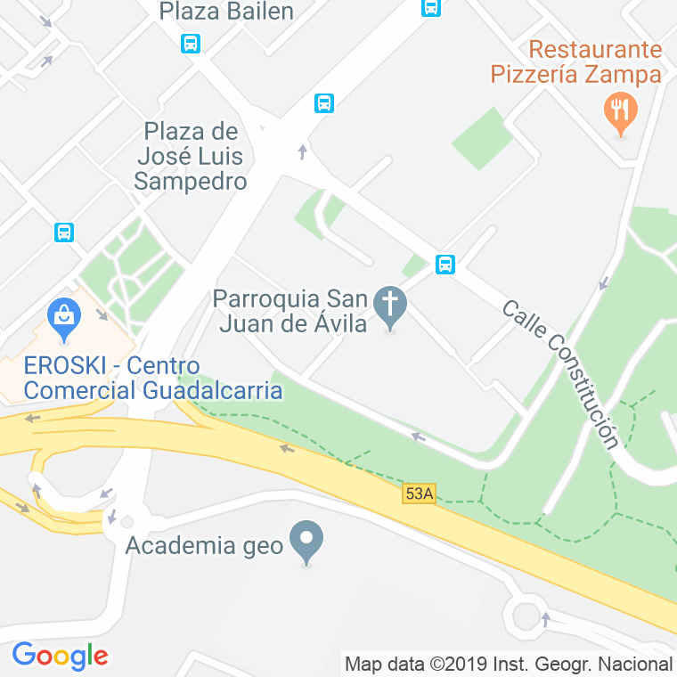 Código Postal calle General Vives Camino en Guadalajara
