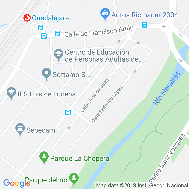 Código Postal calle Jose De Juan en Guadalajara