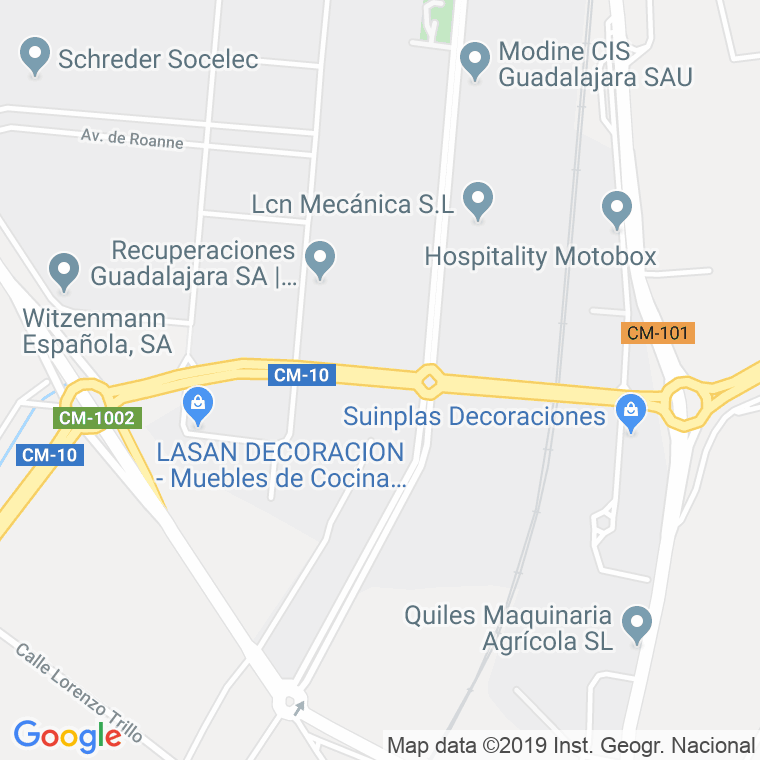 Código Postal calle Pizarro en Guadalajara