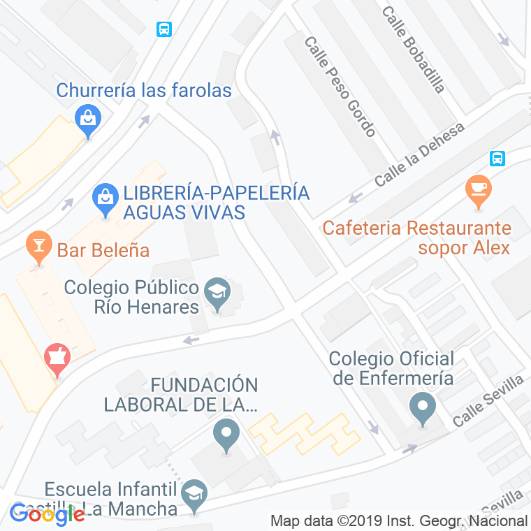 Código Postal calle Albacete en Guadalajara