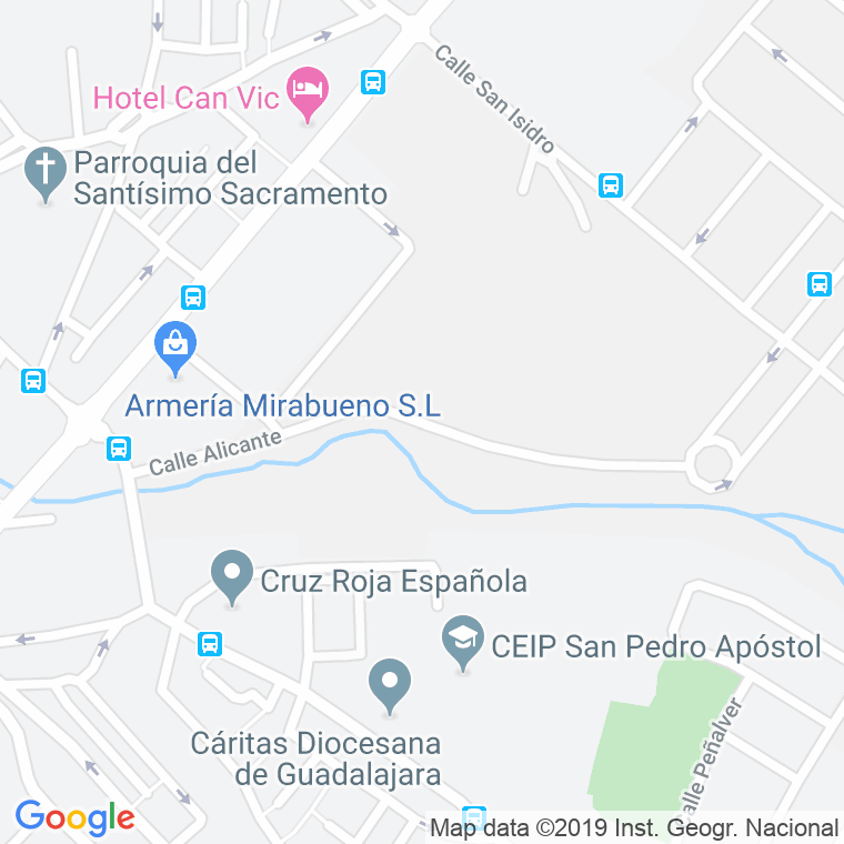 Código Postal calle Alicante en Guadalajara