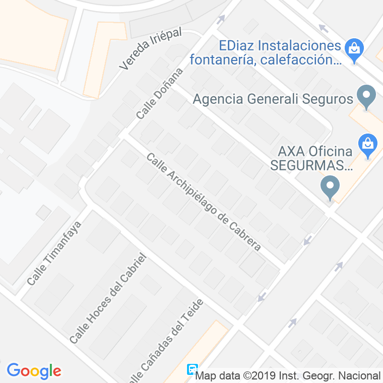 Código Postal calle Archipielago De Cabrera en Guadalajara