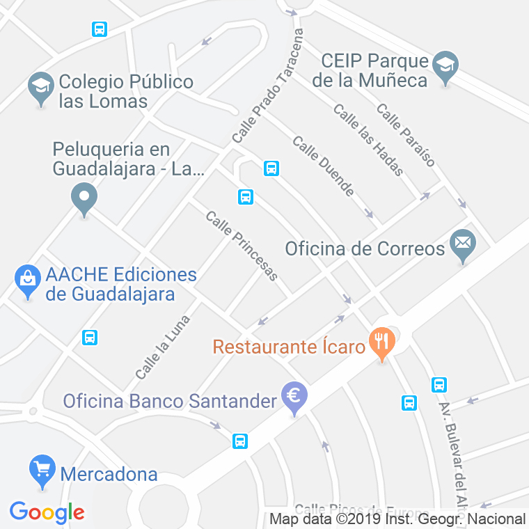 Código Postal calle Fabula en Guadalajara