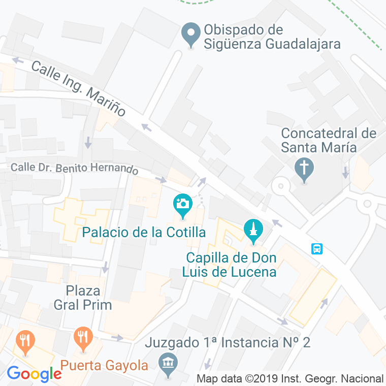 Código Postal calle Marques De Villamejor, plazuela en Guadalajara