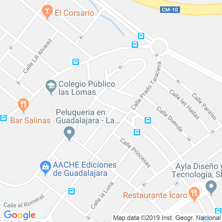 Código Postal calle Miralrio en Guadalajara